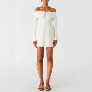 MISHA Molly Mini Dress in Ivory